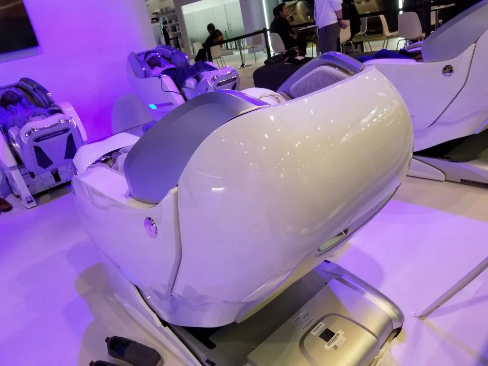 There was no shortage of massage chair companies at CES
