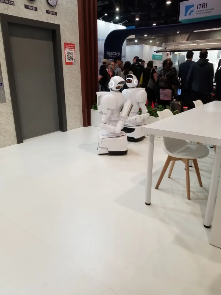 Talking and drawing humanoid