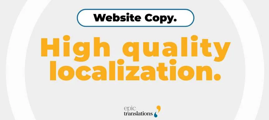 website copy localization